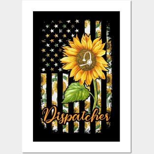 Dispatcher Flag - Sunflower Posters and Art